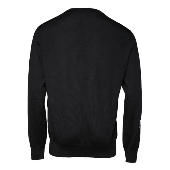Dolce & Gabbana Black Cashmere Crew Neck Pullover Sweater - Picture 5 of 7
